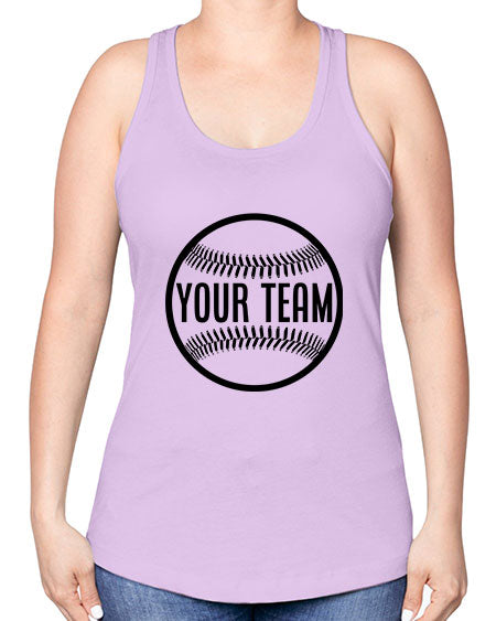 your team 2270# - softball -Racerback Tank