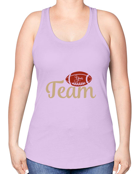 your team 2271# - softball -Racerback Tank