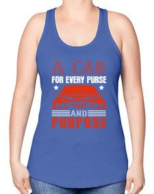A car for every purse and purpose 2# - car -Racerback Tank