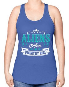 Aliens are real 26# - ufo -Racerback Tank
