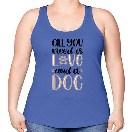 All You Need Is Love Style 36# - dogs -Racerback Tank