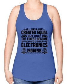 All men are created Style 569# - engineer -Racerback Tank