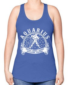 Aquarius 43# - aquarius -Racerback Tank