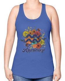 Aquarius 7# - aquarius -Racerback Tank