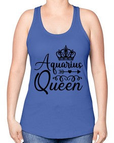 Aquarius queen 74# - aquarius -Racerback Tank