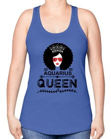 Aquarius queen 75# - aquarius -Racerback Tank