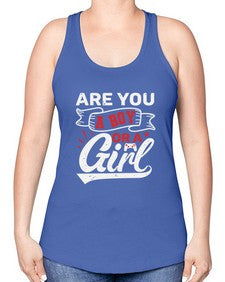 Are you a boy or a girl 2# - video games -Racerback Tank