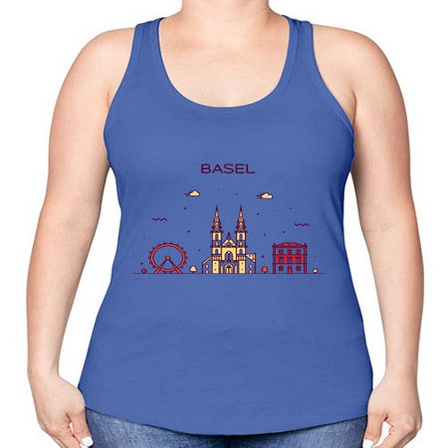 Basel 419# - cities -Racerback Tank