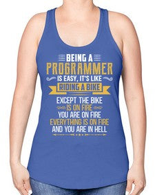 Being a Programmer 3# - computer -Racerback Tank