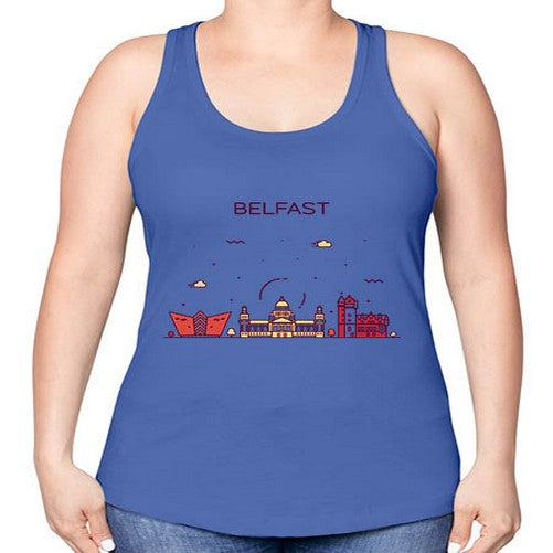 Belfast 436# - cities -Racerback Tank