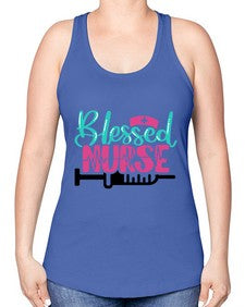 Blessed Nurse Style Style 628# - nurse -Racerback Tank