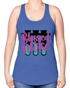 Blessed Nurse Style Style 629# - nurse -Racerback Tank