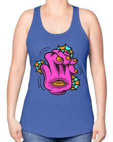 Bored high five 23# - cartoon general -Racerback Tank