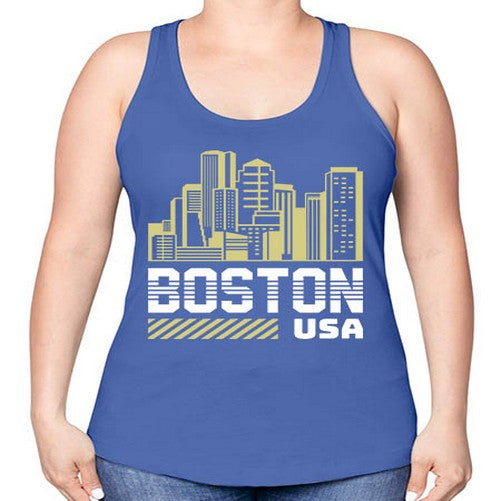 Boston 480# - cities -Racerback Tank