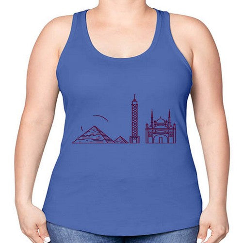 Cairo 527# - cities -Racerback Tank