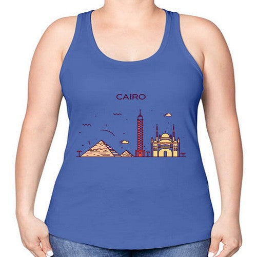 Cairo 529# - cities -Racerback Tank