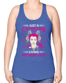 Capricorn chick 193# - capricorn -Racerback Tank