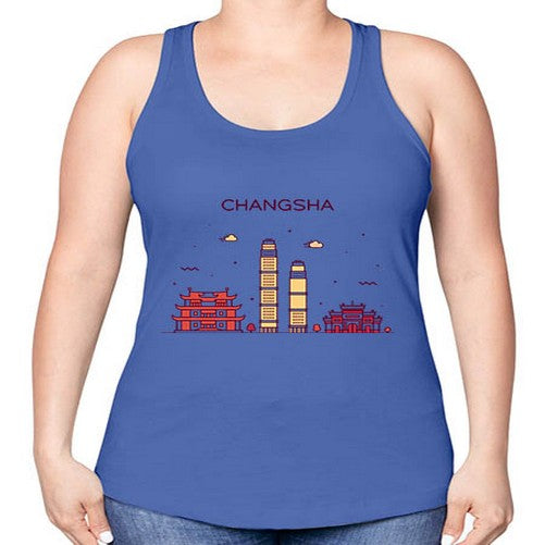 Changsha 555# - cities -Racerback Tank