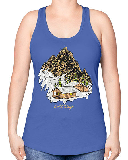 Cold Days 26# - nature -Racerback Tank