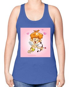 Cupid 80# - cartoon general -Racerback Tank