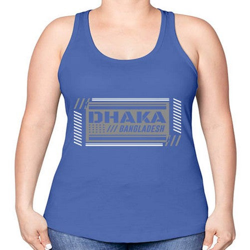 Dhaka 668# - cities -Racerback Tank