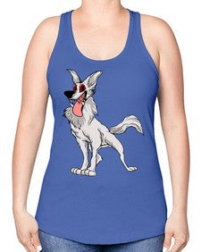 dog 109# - dogs -Racerback Tank