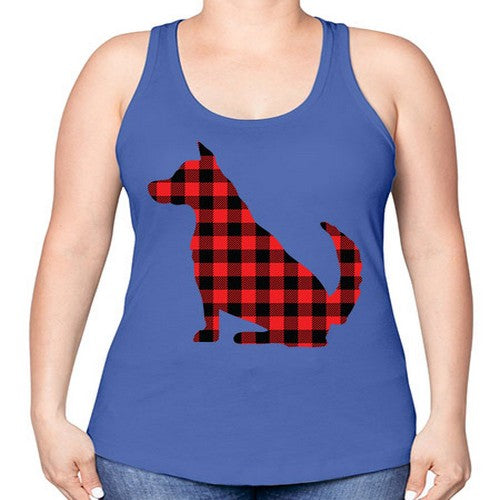 Dog Style 105# - dogs -Racerback Tank