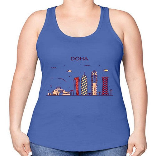 Doha 673# - cities -Racerback Tank