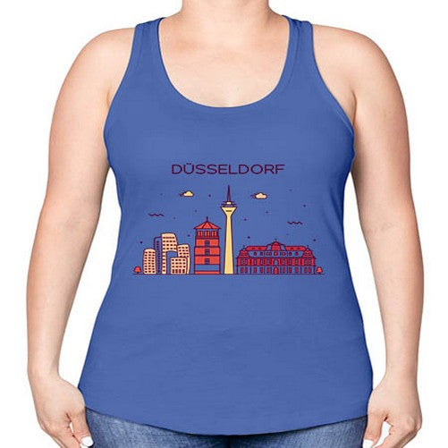 Dusseldorf 698# - cities -Racerback Tank