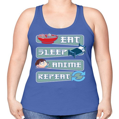 Eat Sleep Anime Repeat Anime Manga 227# - anime -Racerback Tank