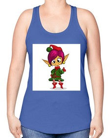 Elf 118# - cartoon general -Racerback Tank