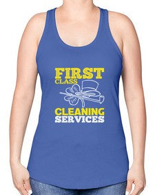 First class cleaning service Style 159# - cleaner -Racerback Tank