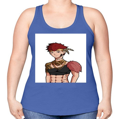 Forest tribal boy 67# - anime -Racerback Tank