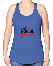 Gemini queen 215# - gemini -Racerback Tank
