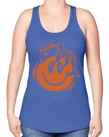 Give smile get hugs 131# - cartoon general -Racerback Tank