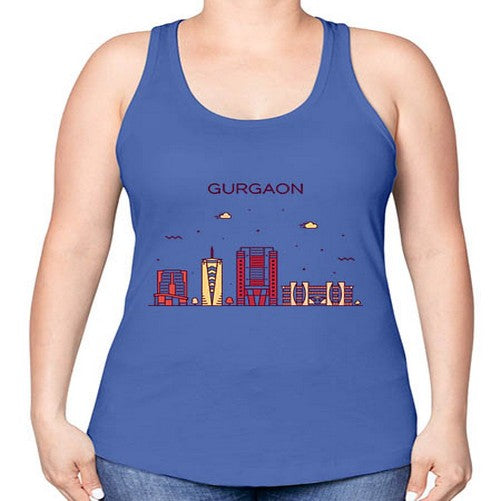 Gurgaon 799# - cities -Racerback Tank