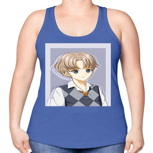 Handsome and cool boy with uniform 34# - anime -Racerback Tank