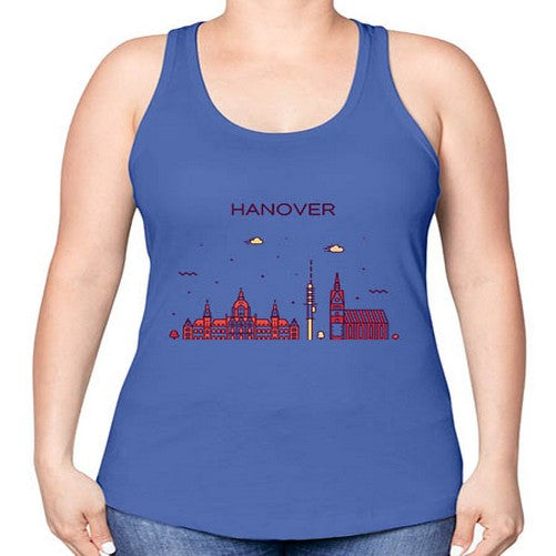 Hanover 818# - cities -Racerback Tank