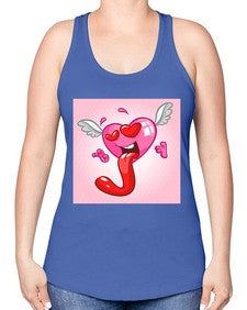 Heart 139# - cartoon general -Racerback Tank