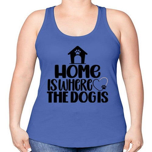 Home Is Where The Dogis Style 20# - dogs -Racerback Tank