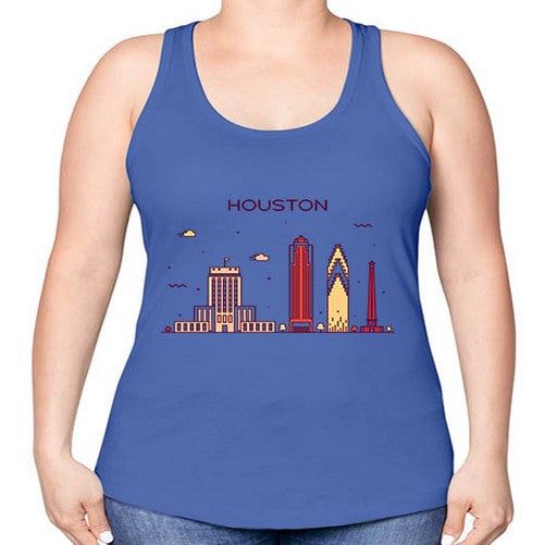 Houston 911# - cities -Racerback Tank