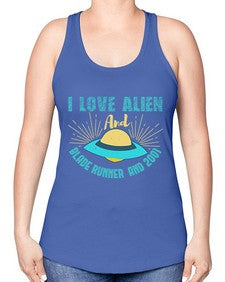I love alien and blade runner 18# - ufo -Racerback Tank