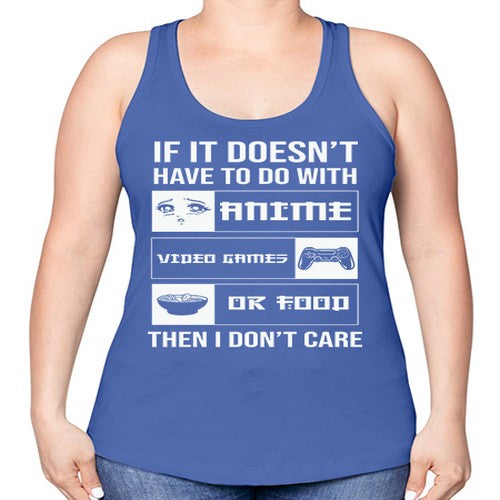 If It NotAnime Game Or Anime 246# - anime -Racerback Tank