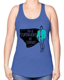 Im A Superhero In Scrubs Style Style 972# - nurse -Racerback Tank