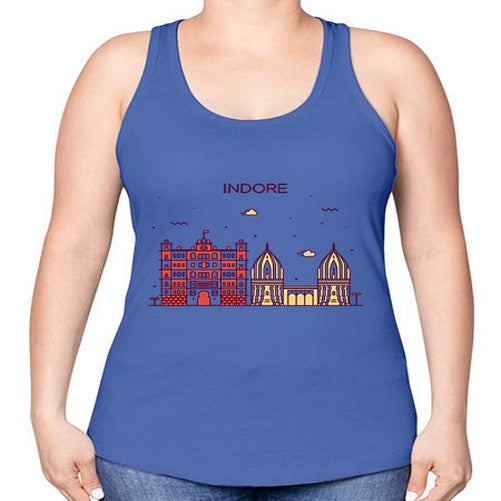 Indore 953# - cities -Racerback Tank