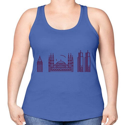 Istanbul 966# - cities -Racerback Tank