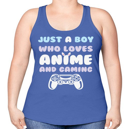Just A Boy Who Loves 261# - anime -Racerback Tank