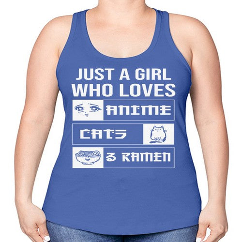 Just A Girl Who Loves 263# - anime -Racerback Tank