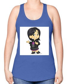 Kid 147# - cartoon general -Racerback Tank