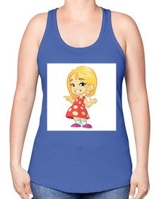 Kid 154# - cartoon general -Racerback Tank
